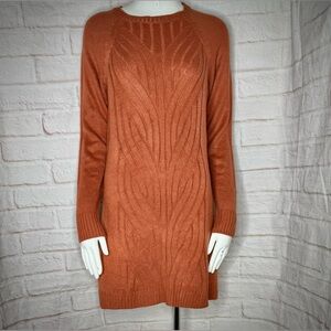 by & by Rust Long Sleeve Dress